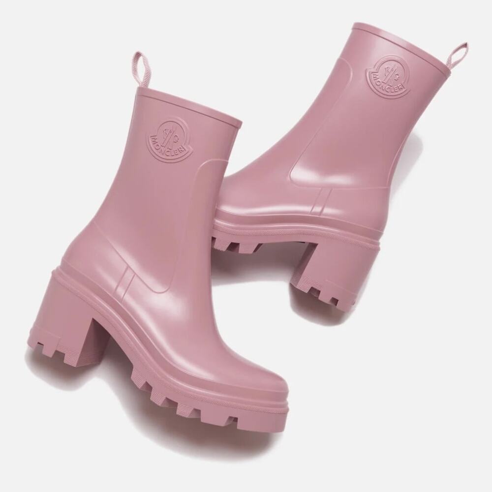 Moncler Loftgrip Pink Rain Boots